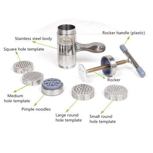 Noodle Maker Handleiding Persmachine Pasta Spaghetti Fruit Juicer RVS 2