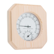 Enkele Sauna Accessoire Houten Hygrothermograaf Thermometer Hygrometer Sauna Kamer