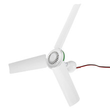 DC 24V Solar Power Ceiling Fan Portable Solar Fan with Switch 3 Blade Caravan Camp
