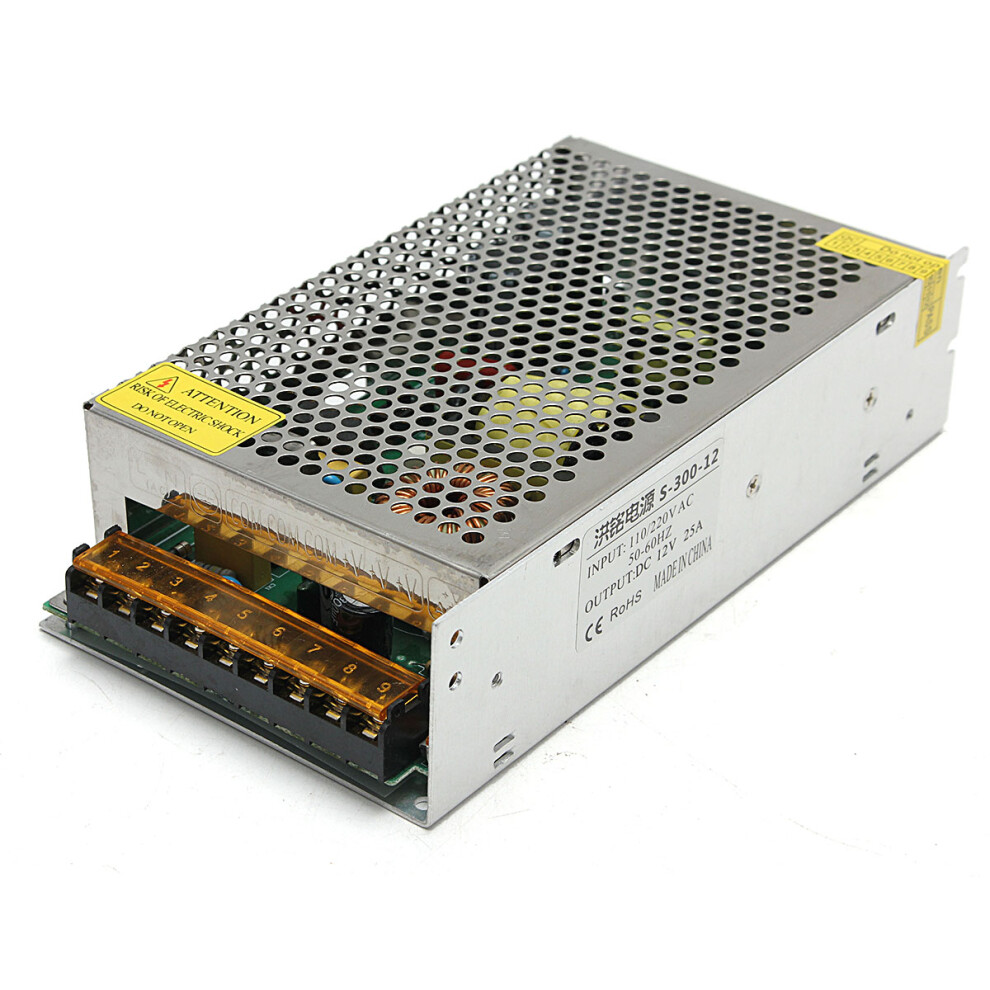 12V 25A 300W Switching Power Supply Transformer 110-220V Ac For Mechanic Engineer 783551801967