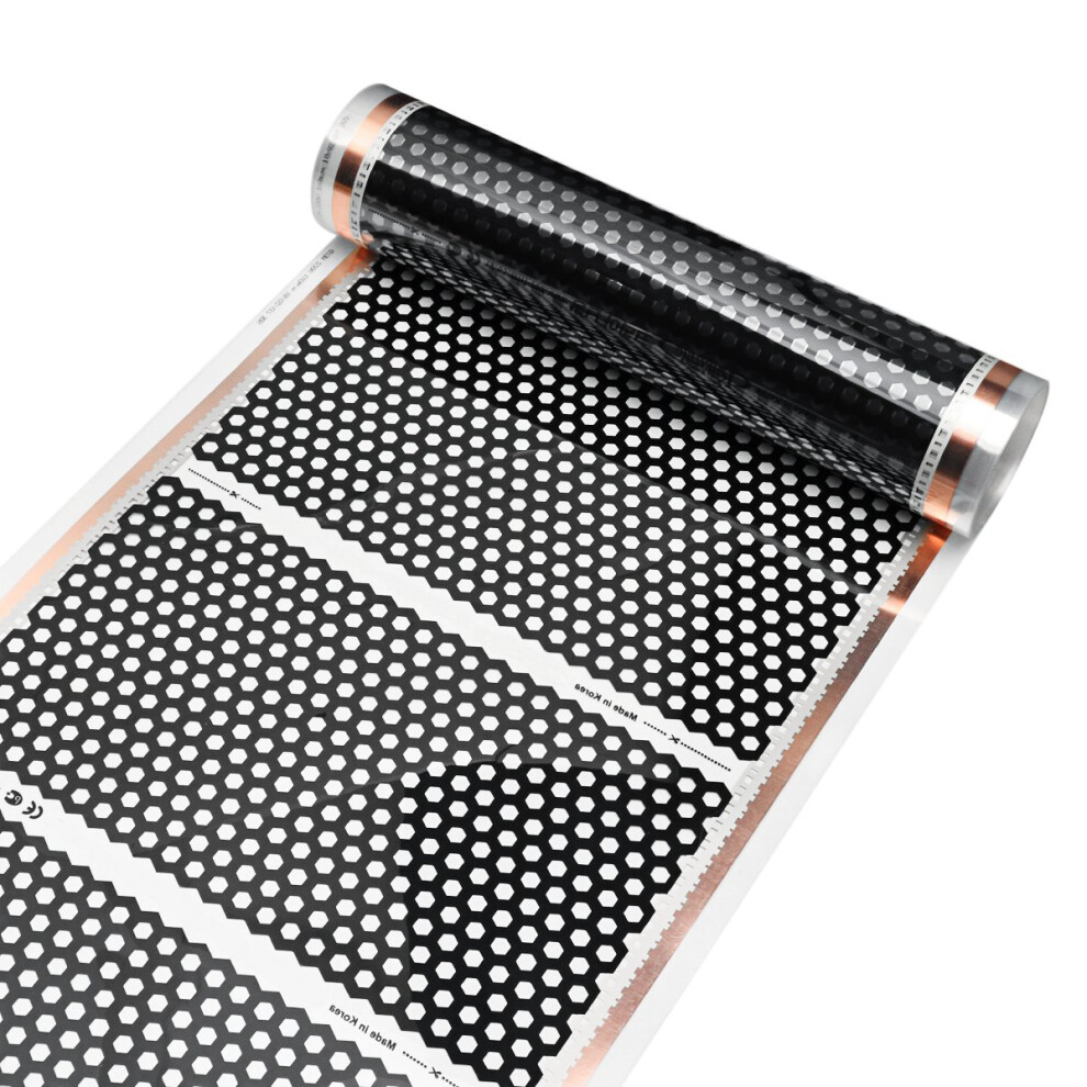 50Cm 2M Floor Heating Film Infrared Underfloor Film Pads Honeycomb Reticulated 220V 6901250538999
