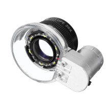 Lente di ingrandimento 20X con luce LED lente ottica in glass per gioielli