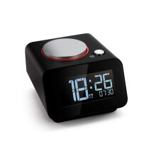 Orologio digitale da letto AUGIENB ricaricabile con porta di ricarica USB doppia per telefoni cellulari