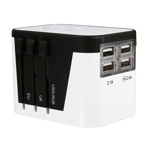 AUGIENB Global Universal Conversion Plug Socket 4 USB Travel Adapter 1