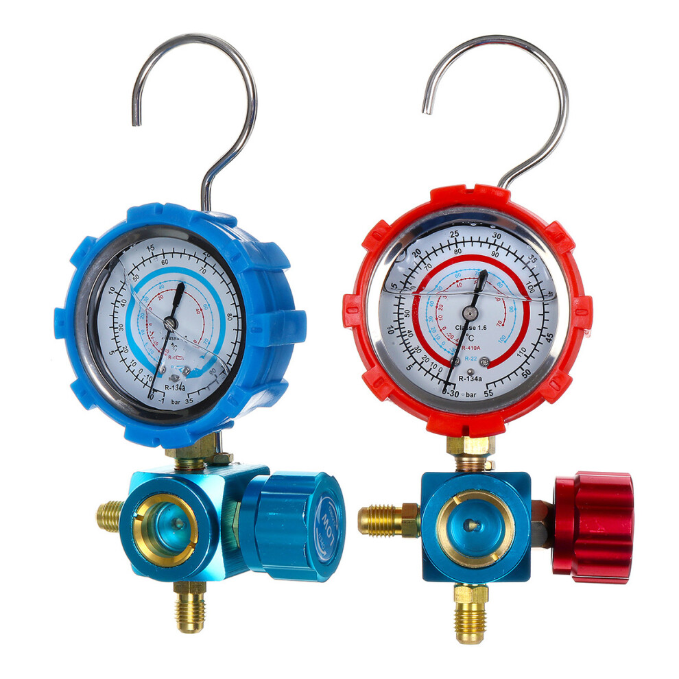 Digital Pressure Air Conditioner Manifold Gauge Refrigerant Kit R410a R134a Red/Blue 752890503801