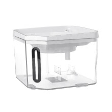 Distributore d'acqua automatico trasparente da 2 litri per animali domestici fontana per bere e mangiatoia per gatti e cani.