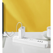XIAOMI Mijia Stekkerdoos 27W Snelladen met 3 USB - poorten Overbelastingbeveiliging Mi Stekkerdoos 1.0 m Verlengsnoer Plugboard