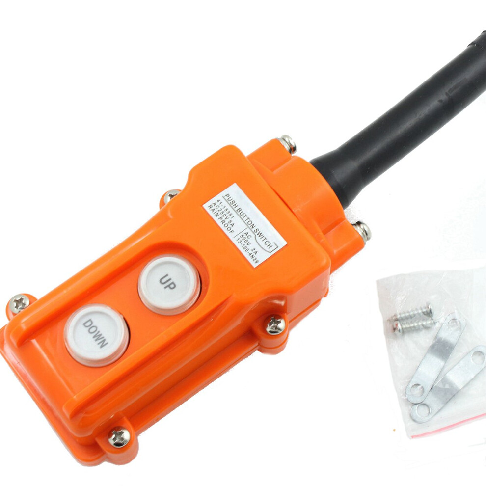 Crane Pendant Control Hoist Push Button Switch Station Up-Down Rainproof Button 6901249962774