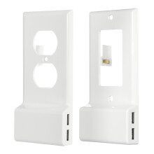 Dual USB Socket Poorten Wandlader Voedingsadapter Stopcontact Paneel