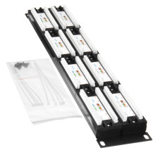 110 Typ 48 - Port Cat6 ungeschirmtes Wand - oder Rackmontage Patchpanel Cat6 Patchpanel