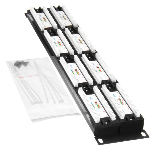 110 Typ 48 - Port Cat6 ungeschirmtes Wand - oder Rackmontage Patchpanel Cat6 Patchpanel
