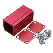 Scatola di progetto in aluminum estruso red involucro elettronico case fai-da-te strumenti per dissipazione del calore 50*25*25mm