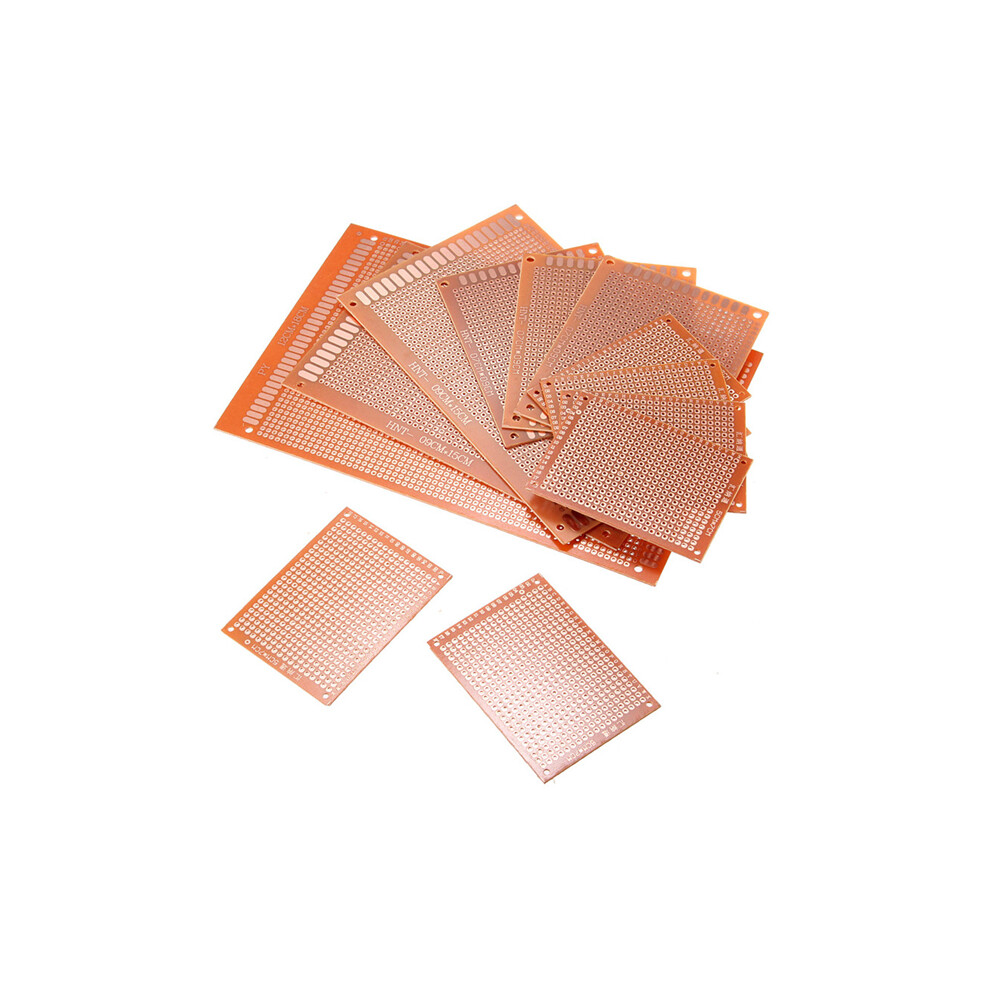 12Pcs Pcb Prototyping Printed Circuit Board Stripboard Prototype Breadboard With 4 Sizes 6901249536241