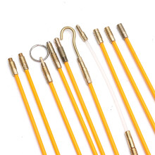 15 Pezzi kit di cavi in fibra di glass da 30 piedi aste per installazione di cavi elettrici coassiali