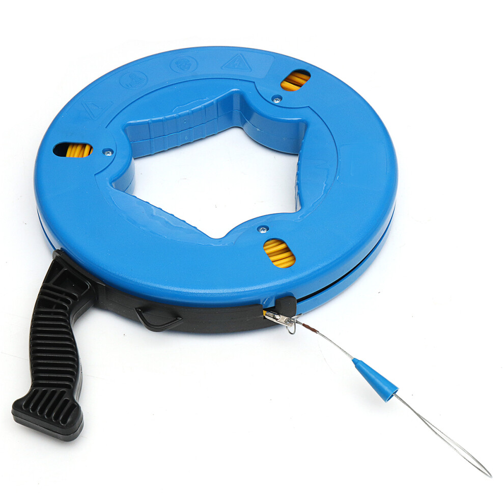 45M/60M/70M Fiberglass Cable Puller Fish Tape Reel Conduit Ducting Rodder Pulling Puller 300742222143