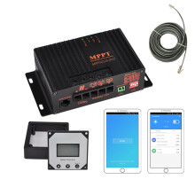 MPPT5012A - DUO - BT MPPT 12A 12V Zonne - energie Regelaar APP Zonne - regelaar Voor Zonnepaneel Lader
