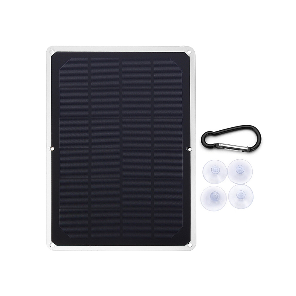 7V 1500Ma 10W Usb Monocrystalline Solar Panel Photovoltaic Panel With Buckle Light 791177603995
