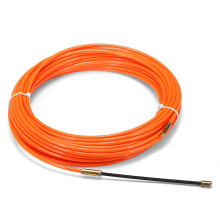 Cavo di trazione a bobina condotto nylon serpente nastro pesce filo arancione 4mm 15m