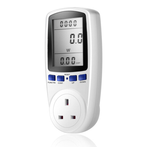 LCD DIN - rail digitale timer schakelaar socket 50/60Hz stroomspanning stroommeting US/EU/UK plug