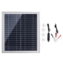 25W Draagbare Zonnepaneel Kit DC USB Opladen Dubbele USB Poort Zuignappen Kamperen Reizen