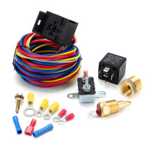 Kit completo di installazione cablaggio ventilatore electric ad alta capacità sensore termostato relè 40A