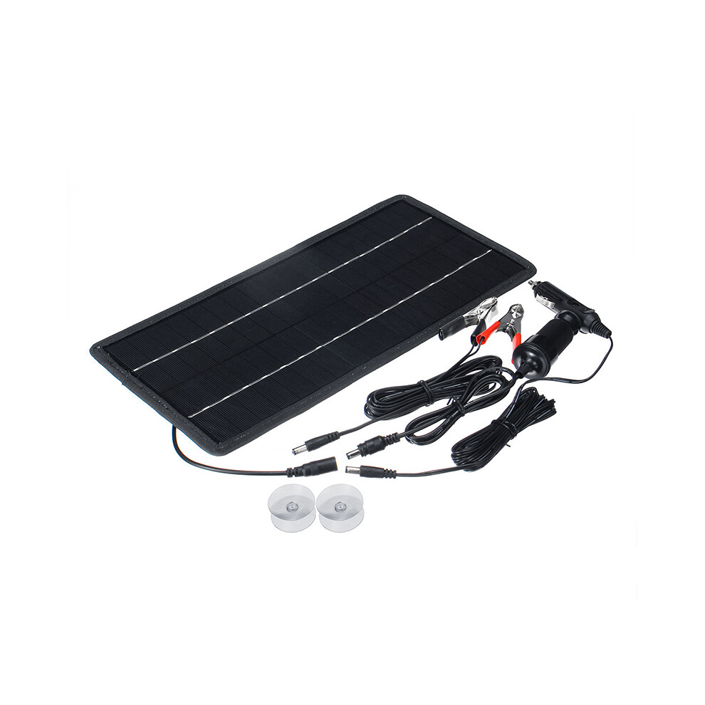 12W 18V 12V Solar Panel Charger Car Battery Mobile Phone Charger Monocrystalline Silicon Solar Panel 787414742503