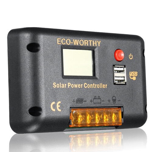 Solar Charge Controller 15A LCD Display Controller Solar Controller For ...