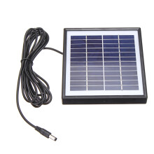 Draagbare 5W 12V Polysilicon Zonnepaneel Acculader Voor Auto RV Boot Met 3m Kabel