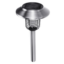 Lampada Zapper Killer per Zanzare a Luce LED electric Solare con Controllo Intelligente della Luce per Esterni