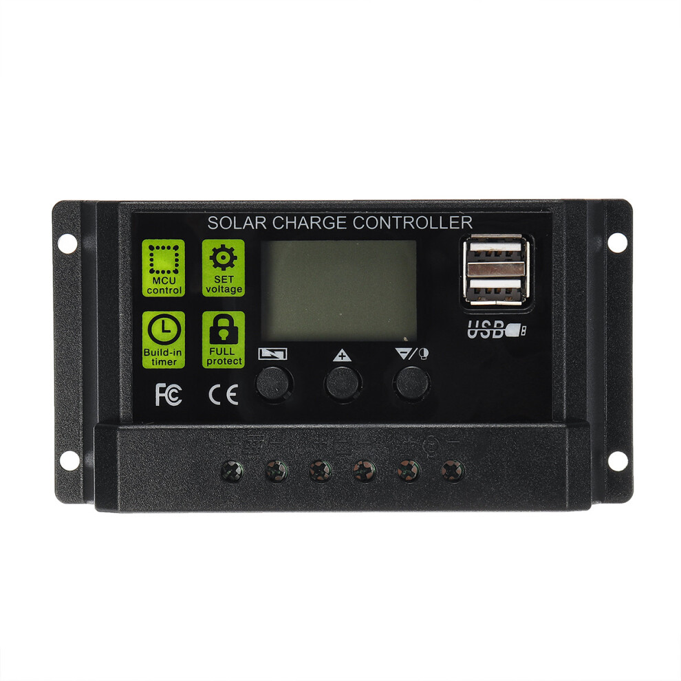 30A 12V/24V Lcd Display Pwm Solar Panel Regulator Solar Charge Controller Solar Panel Controller 6901249436824