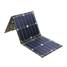 Pannello solare Sunpower pieghevole da 60W con doppia USB IP65 power bank solare ad alta conversione