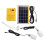 Solar Panel Generator System Portable Home Kit LED Light USB Charger W/ 2 Bulbs 1