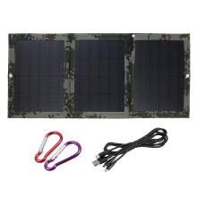 40W 5V Dual USB Zonnepaneel Oplaadkit met Vouwbare Batterij voor Noodopladingen