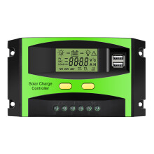 MOHOO 30A 12V/24V 5V 3A Dual USB Zonne - energie Oplaadcontroller Zonnepaneel Regulator LCD Display
