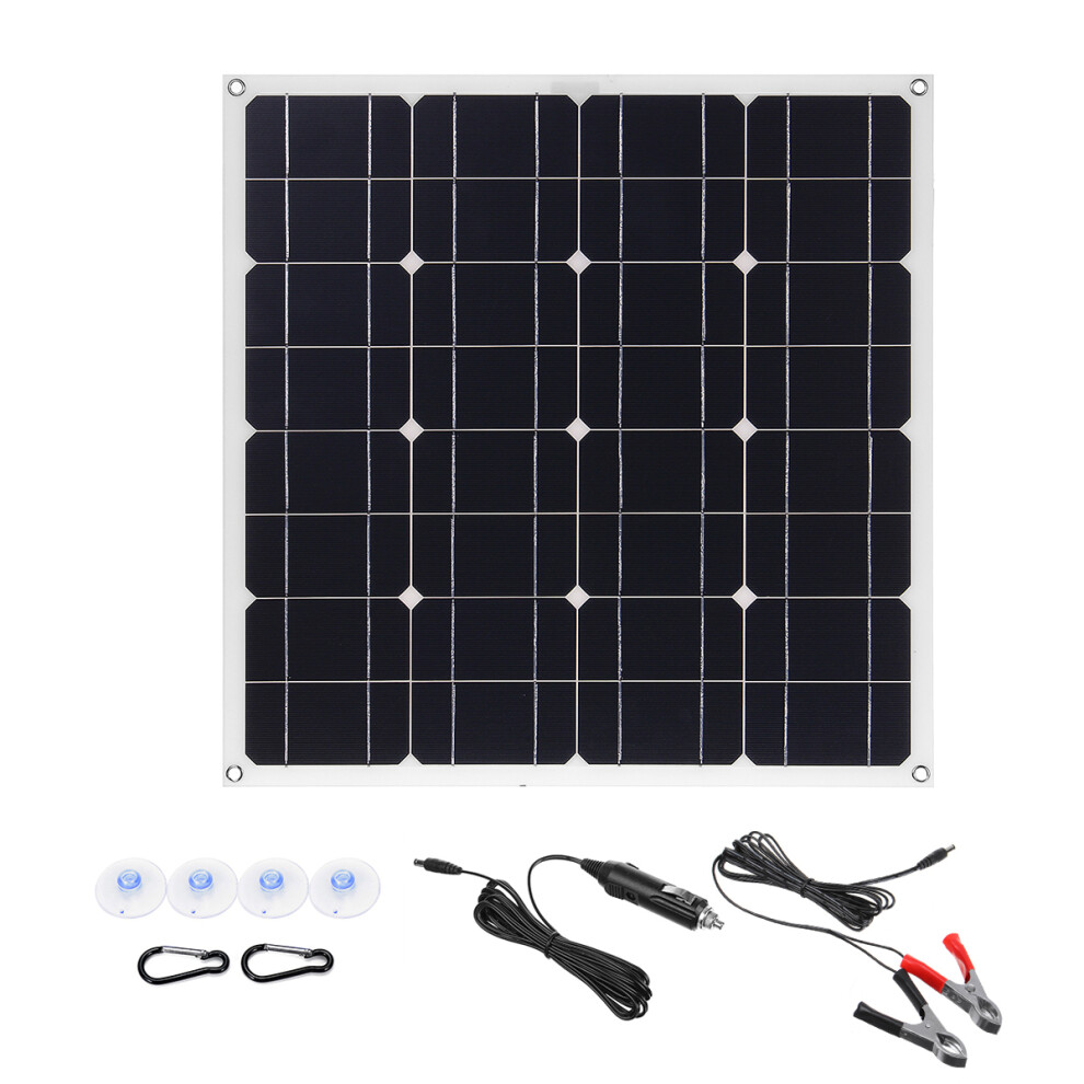 150W 18V Mono Solar Panel Dual Usb 12V/5V Dc Monocrystalline Solar Charger For Car Rv Boat Battery Charger Waterproof 313047912947