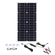 100W 18V Mono Zonnepaneel USB 12V/5V DC Monokristallijn Flexibele Zonneoplader Voor Auto RV Boot Acculader Waterdicht