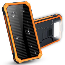 Waterdichte 8000mAh Draagbare Zonne - oplader Dubbele USB Batterij Powerbank
