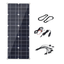 40W Pannello Solare Flessibile USB Monocristallino charger per Campeggio Escursionismo Arrampicata Ciclismo