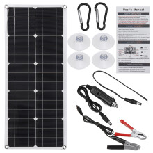 18V 300W Pannello Solare Semi-flessibile Kit Caricatore DC Dual USB per Barche RV Auto