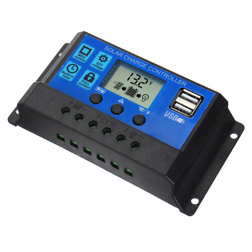 10/20/30A 12 V-24 V Solar Panel Batterie Regler Ladecontroller USB LCD Ladegerät