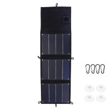 48 W 5 V faltbares Solarpanel-Ladegerät Solar-Powerbank USB Rucksack Camping Wandern
