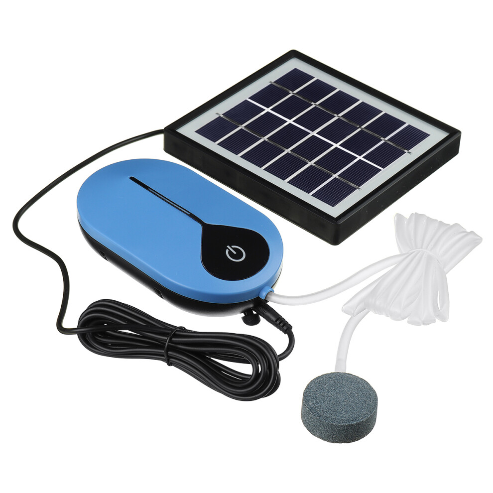 Solar Powered Oxygenator Water Oxygen Pump Pond Aerator Aquarium Air Pump