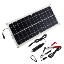 Monokristallijn silicium zonnepaneel met dubbele USB - interface 10W 12V/5V DC krokodillen zonnepaneel