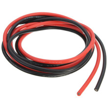 12AWG Cavo in silicone flessibile intrecciato black/red da 3m in rame per RC