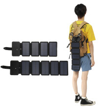 Vouwbare Zonneoplader Zonnepaneelcellen 5V 6W/8W Draagbare Zonnebatterij voor Reizen Kamperen Wandelen