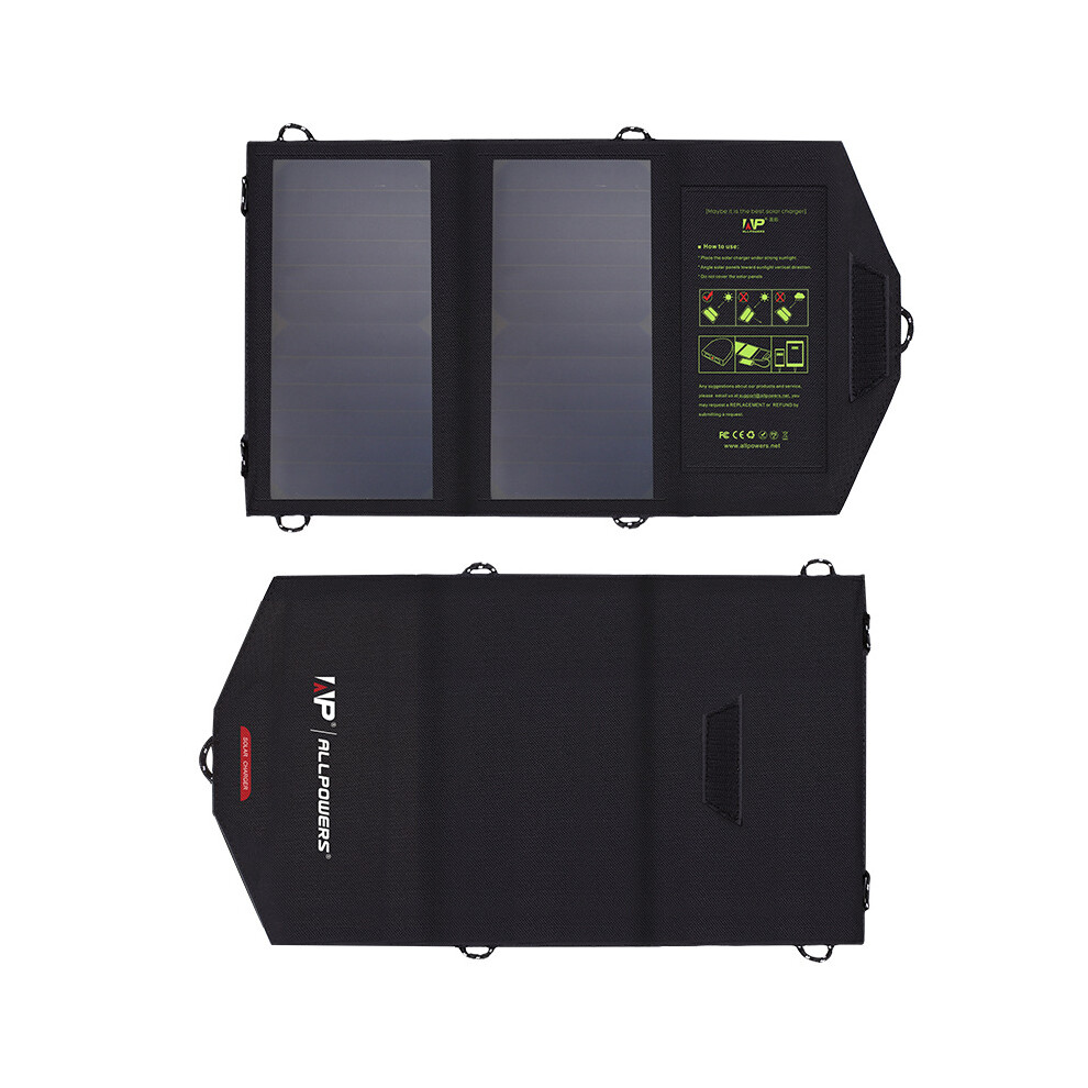 Allpowers 5V 10W Portable Solar Charger Sun Power Solar Panel Power Bank Charger For Smartphone 791730761667