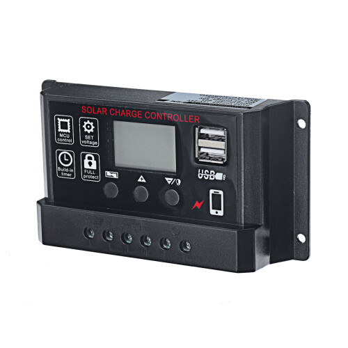 12V/24V Auto Adapt Solar Charge Controller 10A - 50A Zonnepaneelcontroller Lithium Loodzuur Universele Controller 1