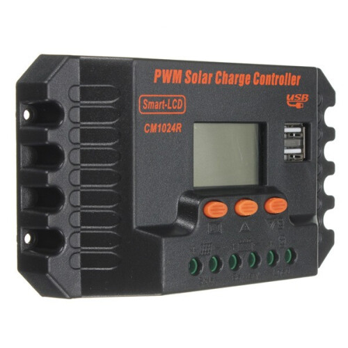LCD 10/15/20/25/30A 12V/24V PWM Zonnepaneel Regulator Laadcontroller 1