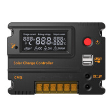 CMG - 2420 12V/24V 20A Zonne - energie Laadregelaar Paneel Accu Regulator Auto Overschakeling Overbelastingsbeveiliging
