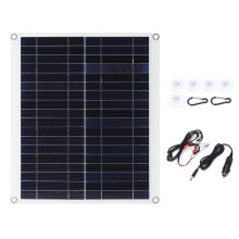 20W 18V Pannello Solare Mono Duale 12V/5V DC USB Caricatore Solare Monocristallino Flessibile IP65 Caricatore per Batteria per Auto RV Barca